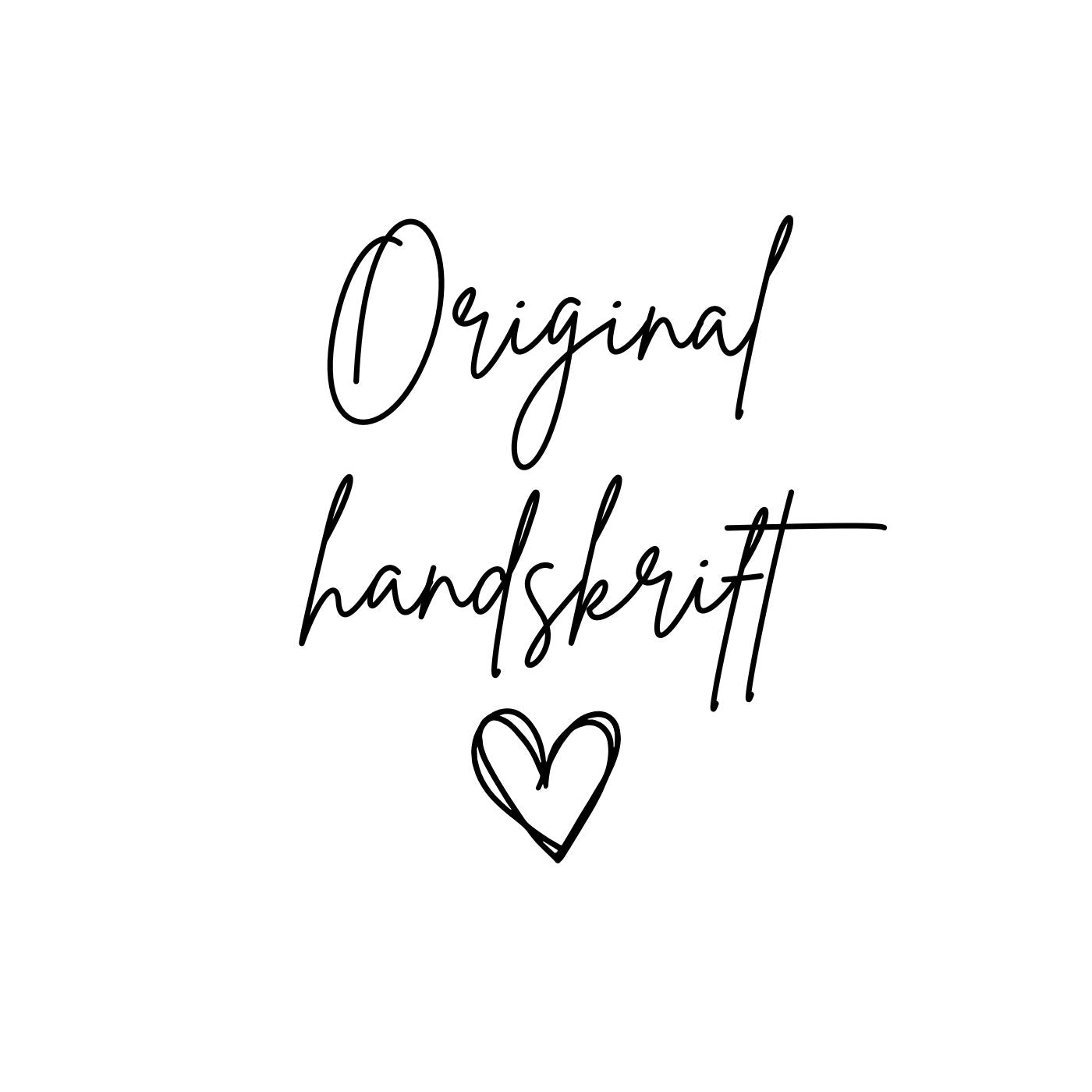 Bilde av original håndskrift